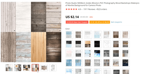 Sell Photography backdrops in your online store