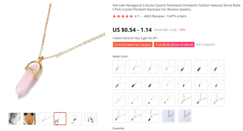Crystal pendants are a great one-product product