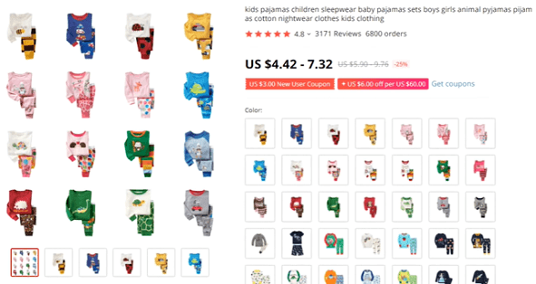 Sell kids' pyjamas for your one-product shop
