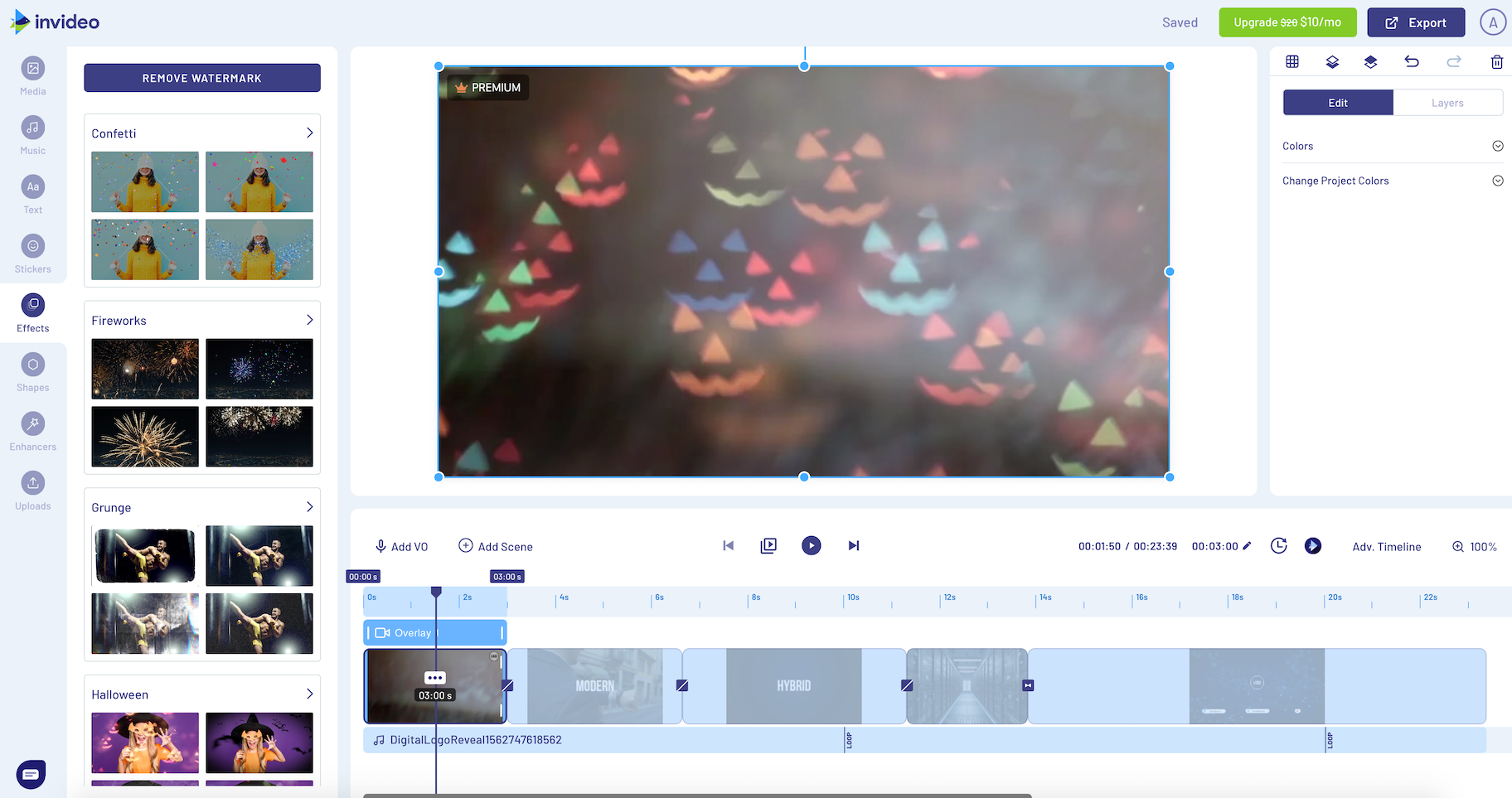 Invideo在线视频编辑器