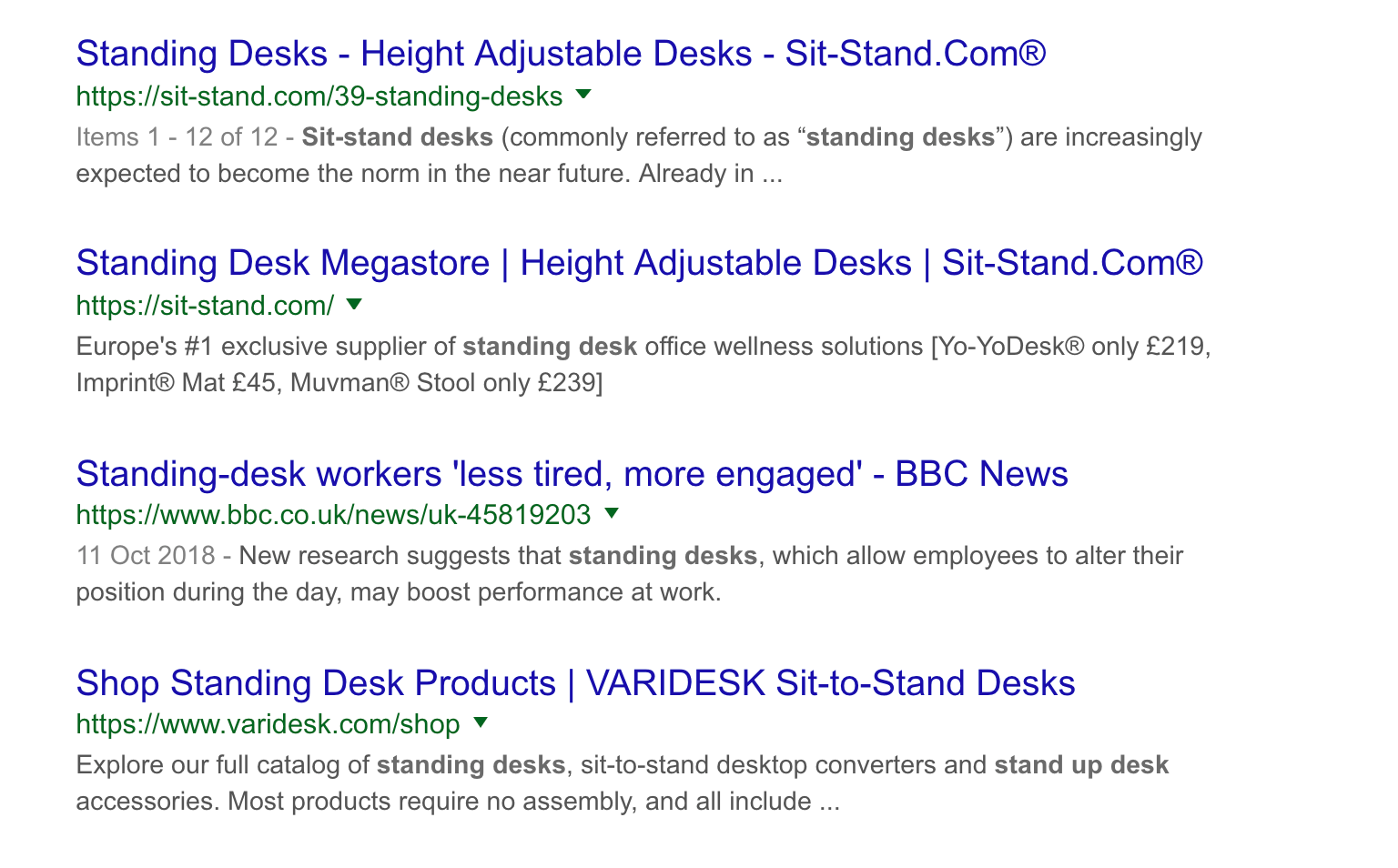 Organic Listings on Google