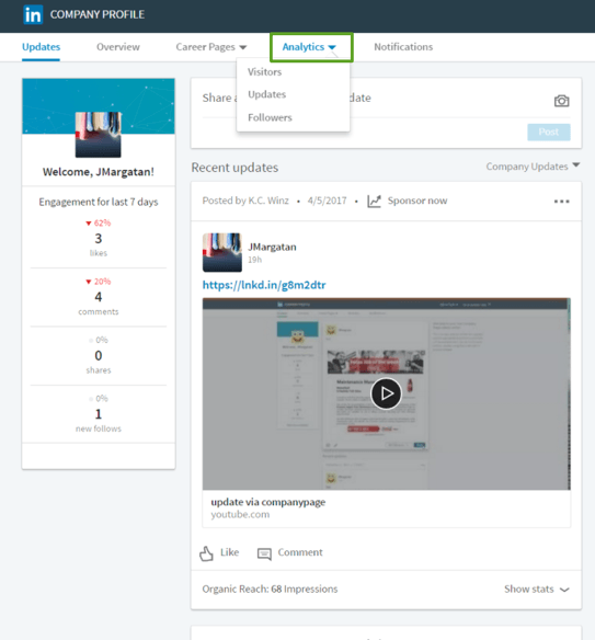 linkedin指标